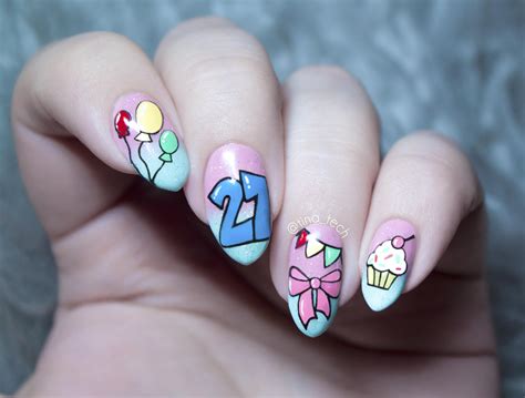 birthday nail designs